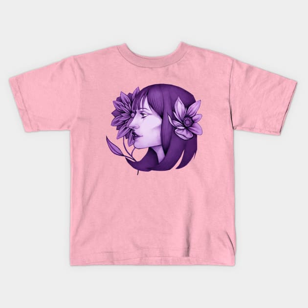 Beautiful Flower Girl Kids T-Shirt by dnlribeiro88